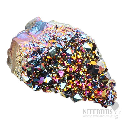 Titanium amethyst glittering pendant