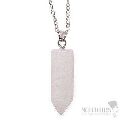 Crystal crystal pendant with chain