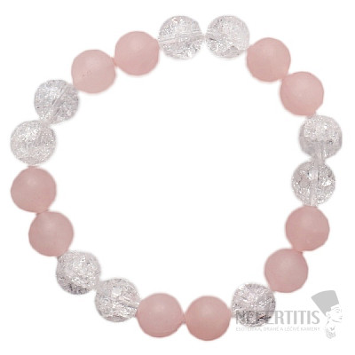 Gebrochenes Kristallarmband extra mit Roségold