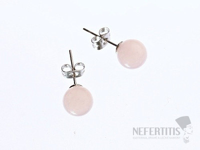 Rose gold earrings balls