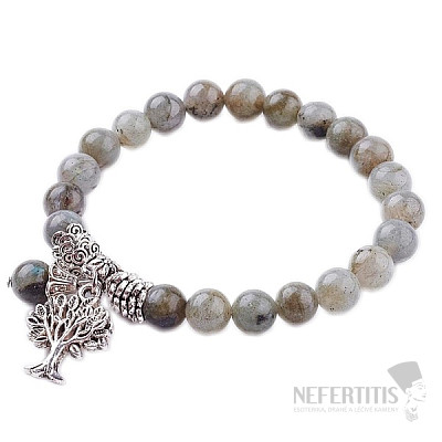 Labradorit-Armband mit extra Perlen mit dem Baum des Lebens