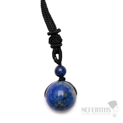 Lapis Lazuli přívěsek kulička nylonová šňůrka nastavitelná délka