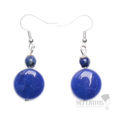 Lapis Lazuli flat earrings