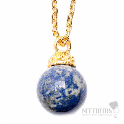 Lapis Lazuli pendant ball with chain