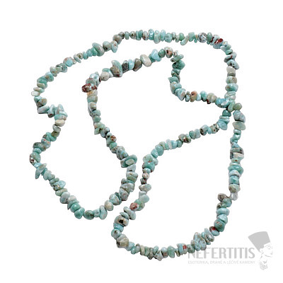 Larimar necklace cut
