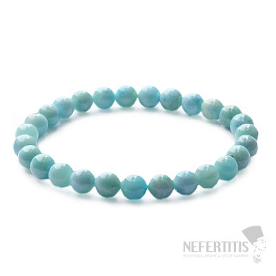 Erstklassiges Larimar-Perlenarmband