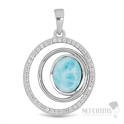 Larimar přívěsek stříbro Ag 925 VP056020