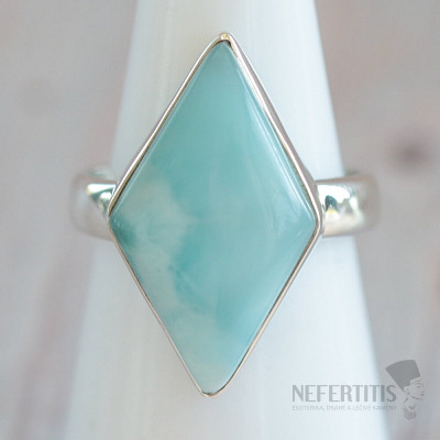 Larimar prsten stříbro Ag 925 LOT389