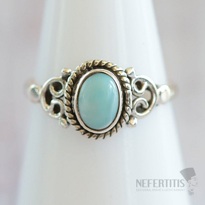 Larimar prsten stříbro Ag 925 MIX146