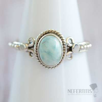 Larimar prsten stříbro Ag 925 MIX153