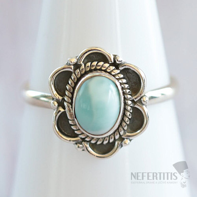 Larimar prsten stříbro Ag 925 MIX155
