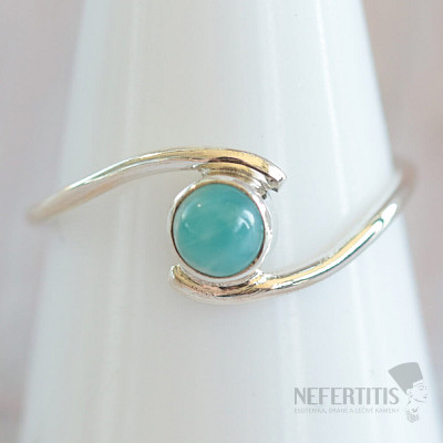 Larimar prsten stříbro Ag 925 MIX16