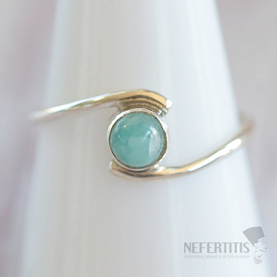 Larimar prsten stříbro Ag 925 MIX24