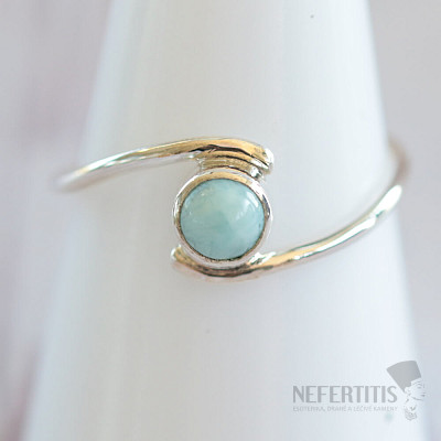 Larimar prsten stříbro Ag 925 MIX25
