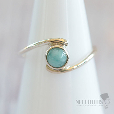 Larimar prsten stříbro Ag 925 MIX26