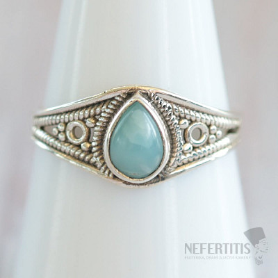 Larimar prsten stříbro Ag 925 MIX97