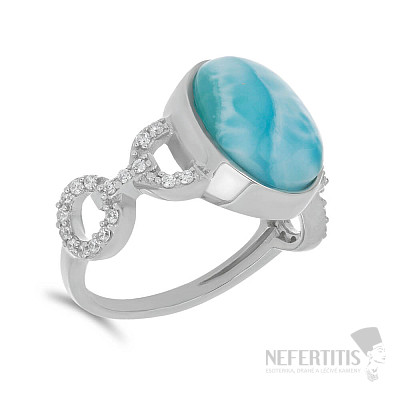 Larimar prsten stříbro  Ag 925 VR056016