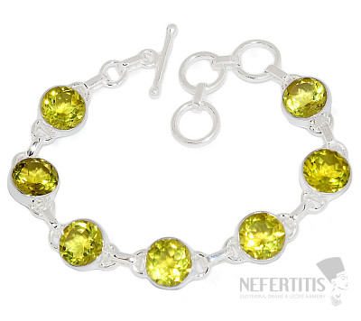 Zitronentopas-Armband Silber Ag 925 B47