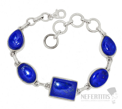 Lapis Lazuli náramek stříbro Ag 925 B323