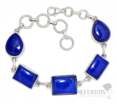 Lapis Lazuli bracelet silver Ag 925 B344