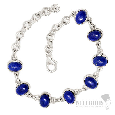 Lapis Lazuli náramek stříbro Ag 925 B376
