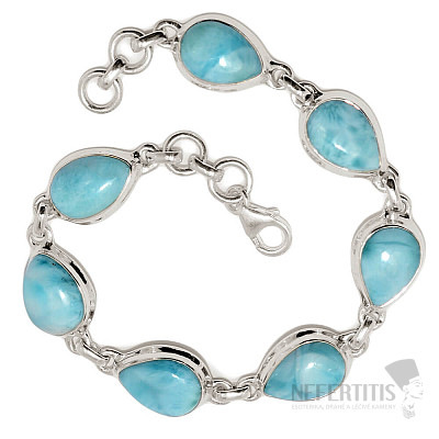 Larimar bracelet silver Ag 925 B528