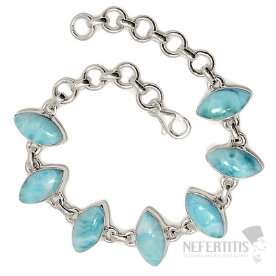 Larimar náramek stříbro Ag 925 B540