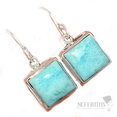 Larimar náušnice striebro Ag 925 E2603