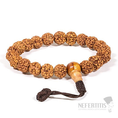 Buddha Mala Armband mit Rudraksha-Perlen