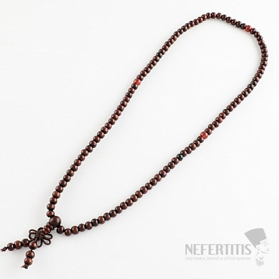Japa Mala necklace red wood