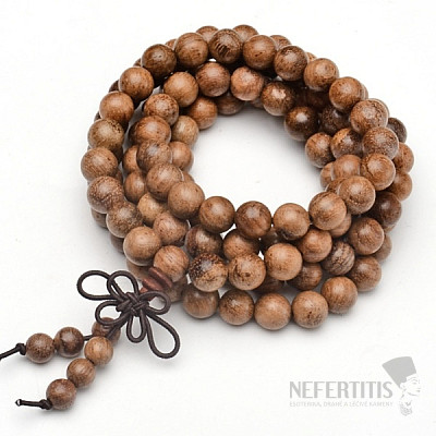 Japa Mala necklace made of exotic wood beads