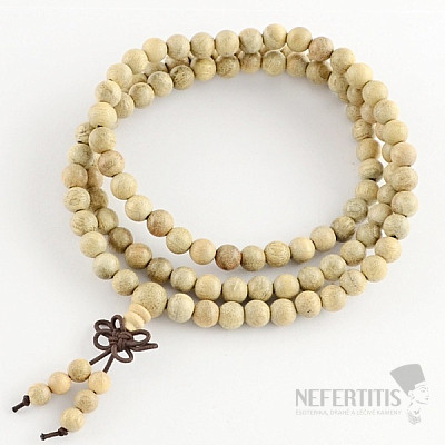 Japa Mala necklace made of camphor wood