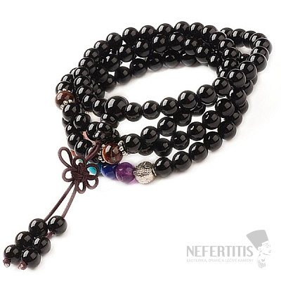 Onyx Buddha náhrdelník tibetský čakrový