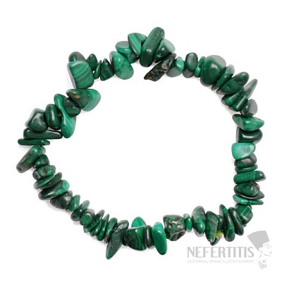 Malachite bracelet chopped extra quality