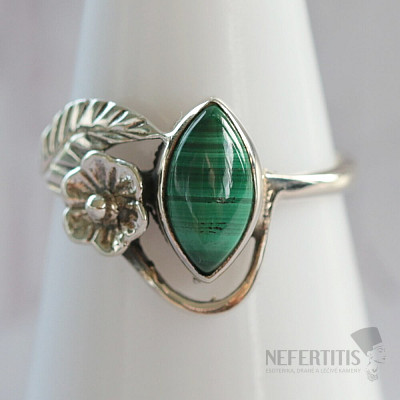 Malachite ring silver Ag 925 45528
