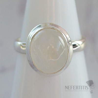 Moonstone rainbow ring silver Ag 925 45580