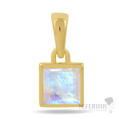 Silver pendant with moonstone CB-P707G-RM