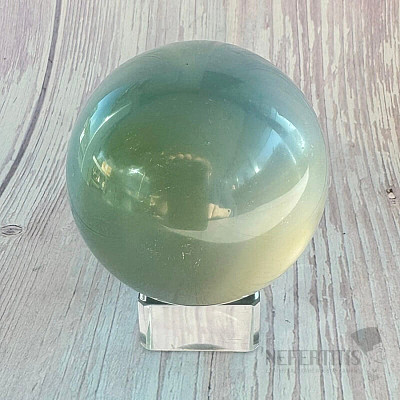 Agate gray polished ball Madagascar 13