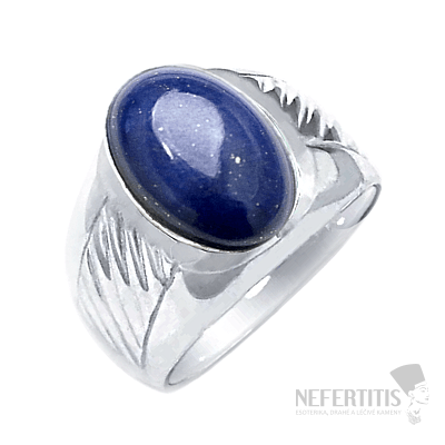 1005 Pánsky strieborný prsteň Lapis lazuli