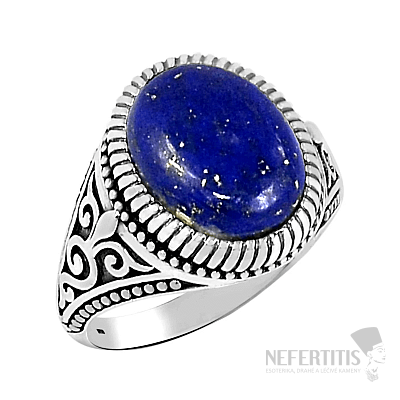 1011 Pánsky strieborný prsteň s Lapisom lazuli