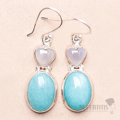 Amazonite earrings silver Ag 925 N7121