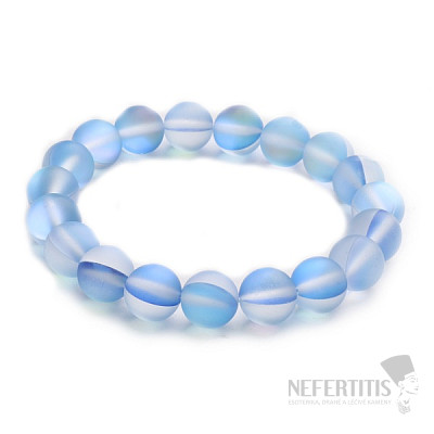 Tan Blue sky aura beaded bracelet