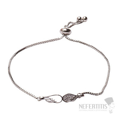 Glittering Wings bracelet with cubic zirconia