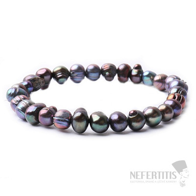 Bracelet titanium aura made of pearls in first-class A grade quality