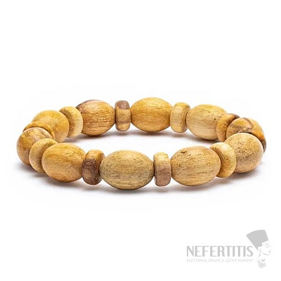 Palo Santo bracelet made of different shapes of beads