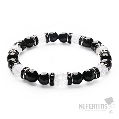 Black crystal náramek RB Design 76