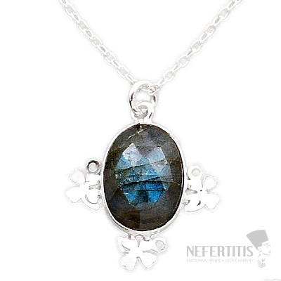 Labradorit Collier Silber Ag 925 87019