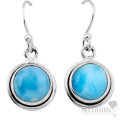 Larimar náušnice stříbro Ag 925 42442
