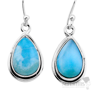 Larimar náušnice stříbro Ag 925 42453