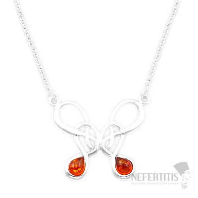 Bernsteinkette Silber Ag 925 44390